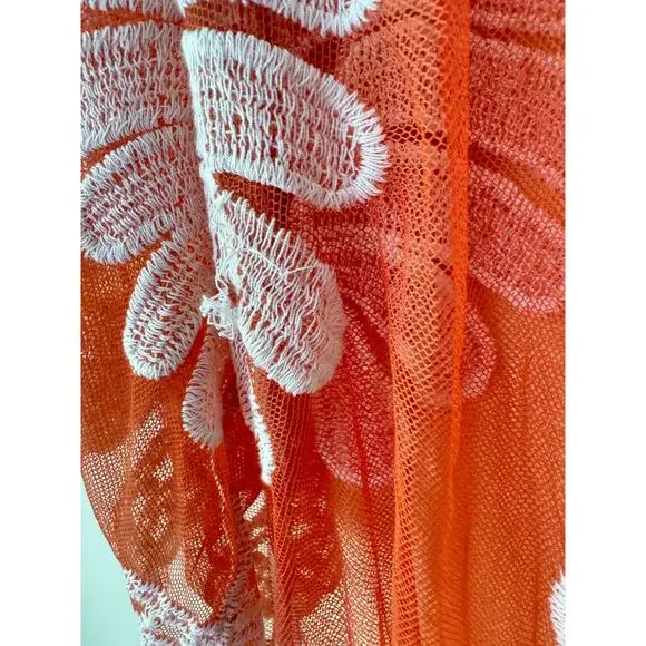 NEW Siren Lily Womens XL Longline Embroidered Cardigan Maternity Kimono Boho - Picture 5 of 10